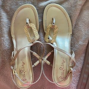 Lilly pulitzer wedge sandals